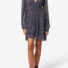 Rochie scurtă din muselină imprimată Loriena Rochie scurtă din muselină imprimată Loriena