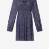 Rochie scurtă din muselină imprimată Loriena Rochie scurtă din muselină imprimată Loriena