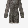 Rochie scurtă din muselină imprimată Loriena Rochie scurtă din muselină imprimată Loriena