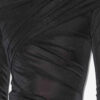 Rochie scurtă drapată din jersey Lurex Denise