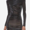 Rochie scurtă drapată din jersey Lurex Denise