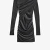 Rochie scurtă drapată din jersey Lurex Denise