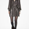 Rochie scurtă drapată metalizată Alexane Rochie scurtă drapată metalizată Alexane