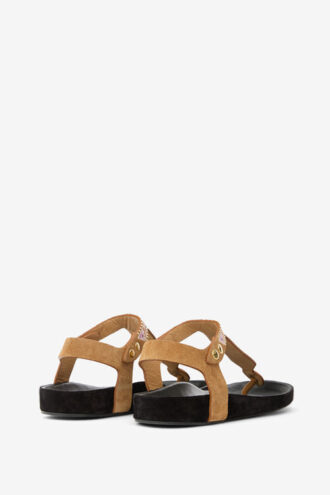 Sandale din piele brodate Enore