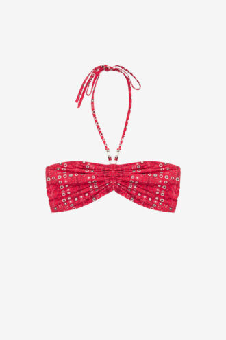 Top de bikini imprimat Salma