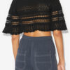 Top scurt din tricot croșetat Frizy Top scurt din tricot croșetat Frizy