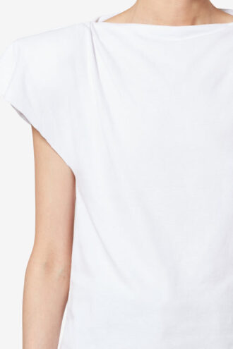 Tricou asimetric cu mâneci scurte Sebani