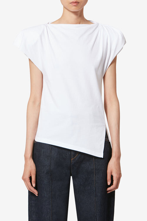 Tricou asimetric cu mâneci scurte Sebani Tricou asimetric cu mâneci scurte Sebani