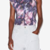 Tricou asimetric din bumbac cu imprimeu Nayda Tricou asimetric din bumbac cu imprimeu Nayda