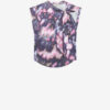 Tricou asimetric din bumbac cu imprimeu Nayda Tricou asimetric din bumbac cu imprimeu Nayda