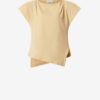Tricou asimetric din bumbac Sebani