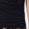 Tricou cu mâneci scurte drapat Maisan Tricou cu mâneci scurte drapat Maisan