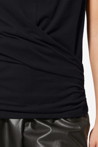 Tricou cu mâneci scurte drapat Maisan