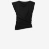 Tricou cu mâneci scurte drapat Maisan Tricou cu mâneci scurte drapat Maisan