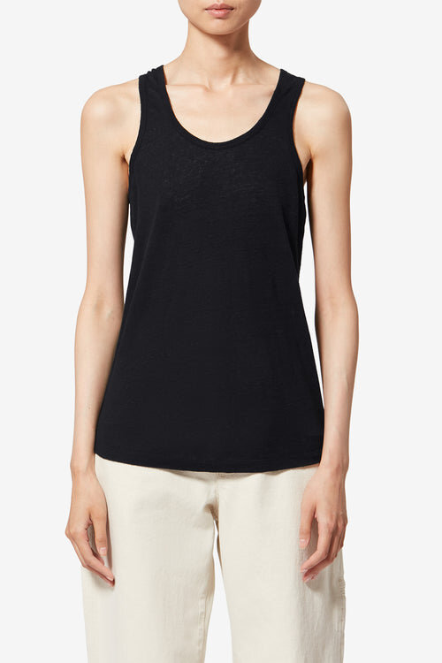 Tricou din in cu dungi Thea Tricou din in cu dungi Thea