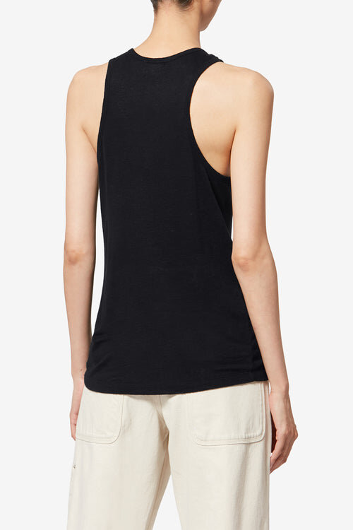 Tricou din in cu dungi Thea Tricou din in cu dungi Thea