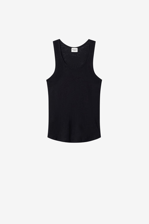 Tricou din in cu dungi Thea Tricou din in cu dungi Thea