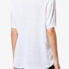 Tricou din in de culoare simplă cu logo Zewel Tricou din in de culoare simplă cu logo Zewel