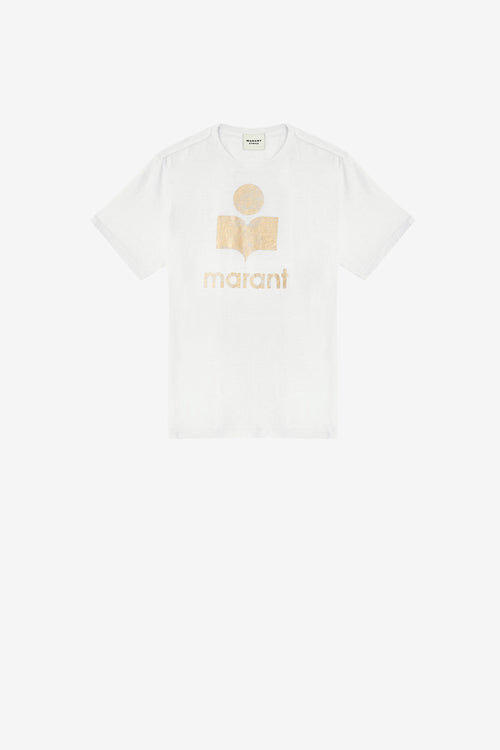 Tricou din in de culoare simplă cu logo Zewel Tricou din in de culoare simplă cu logo Zewel
