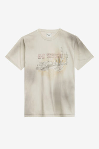 Tricou din in imprimat Honore