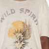 Tricou din in imprimat Honore