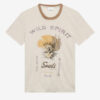 Tricou din in imprimat Honore