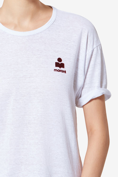 Tricou din in Koldia cu logo Tricou din in Koldia cu logo