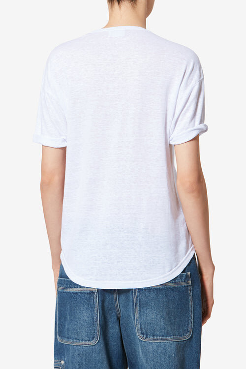 Tricou din in Koldia cu logo Tricou din in Koldia cu logo