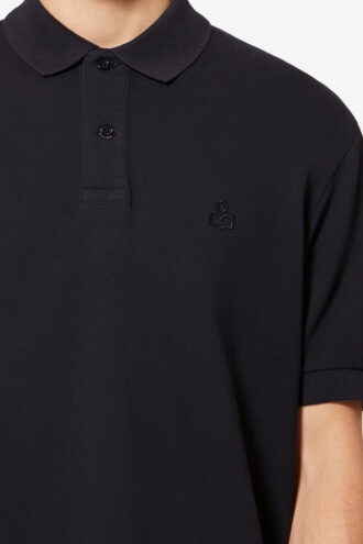 Tricou polo din bumbac piqué cu mâneci scurte Afko